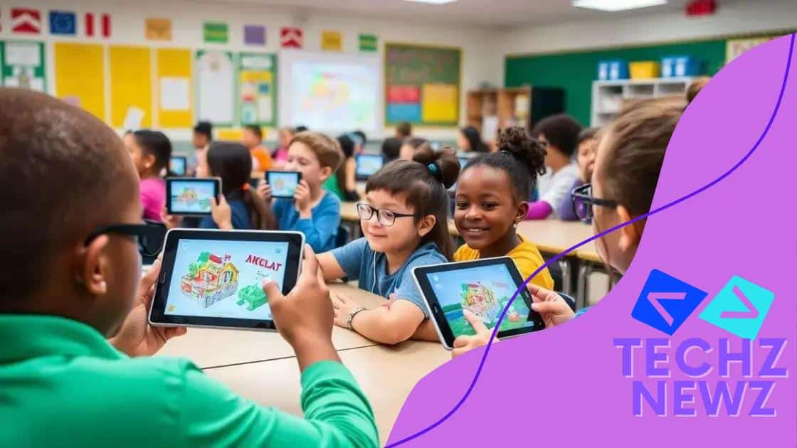 Examples of AR applications in classrooms